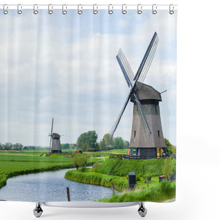 Personality  Dutch Windmill. Netherlands Shower Curtains