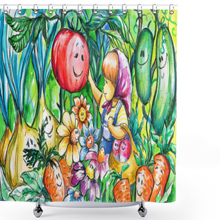 Personality  In Garden Shower Curtains