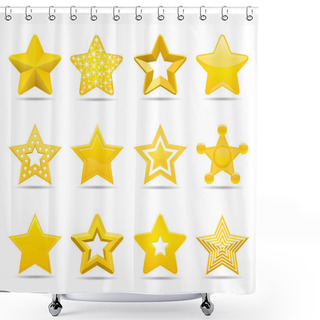 Personality  Stars Shower Curtains