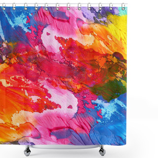 Personality  Abstract Acrylic Hand Painted Background Shower Curtains