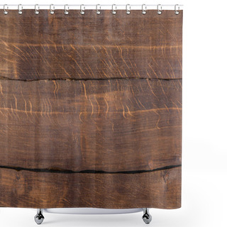 Personality  Brown Wooden Background Shower Curtains