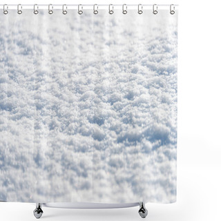 Personality  White Background, Snow Texture Shower Curtains