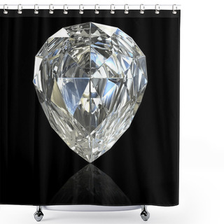 Personality  Pear Cut Diamond Shower Curtains