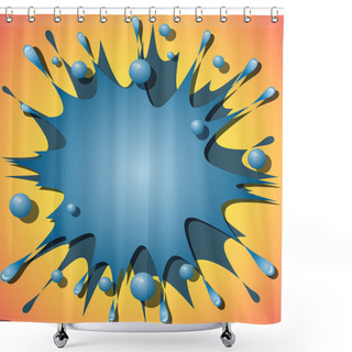 Personality  Splat Background Shower Curtains