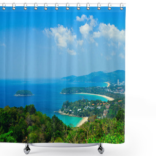 Personality  Viewpoint Phuket Bay City Thailand Shower Curtains