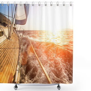 Personality  Luxury Yachts. Shower Curtains