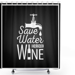 Personality  Typographical Background Shower Curtains