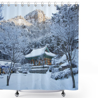 Personality  Naesosa Temple In South Korea Shower Curtains