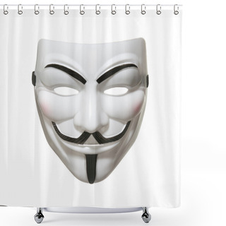 Personality  Anonymous Mask (Guy Fawkes Mask) Shower Curtains