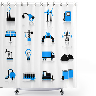 Personality  Industry Icons Shower Curtains