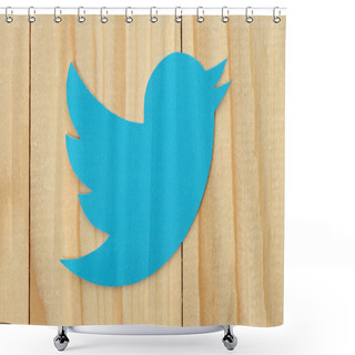 Personality  Twitter Logotype Bird Shower Curtains
