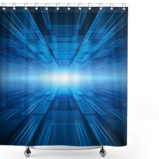 Personality  Virtual Tecnology Space Vector Background Shower Curtains