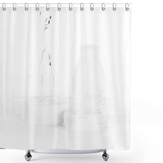 Personality  Water Drops Falling On Bottle And Boxes Shower Curtains