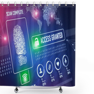 Personality  Security Technology Shower Curtains
