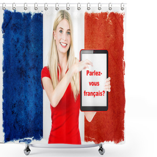 Personality  Parlez-vous Français? French Learning Concept Shower Curtains