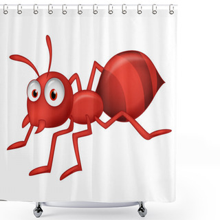 Personality  Cute Ant Cartoon Shower Curtains