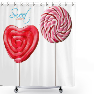Personality  Sweet Candy Shower Curtains