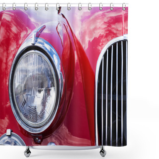Personality  Close-up Of Car Grill Shower Curtains