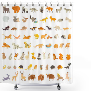 Personality  Big Animals Set Shower Curtains