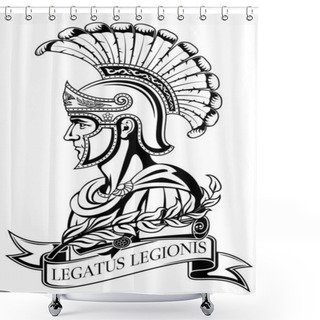 Personality  Ancient Roman Warrior. Legatus Legionis (Legion Legate). Shower Curtains