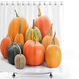 Personality  Pumpkins Family Shower Curtains