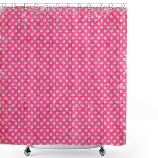 Personality  Vintage Dots Background Shower Curtains