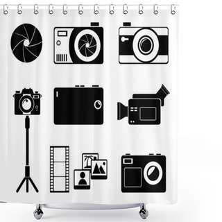 Personality  Photography Design Shower Curtains