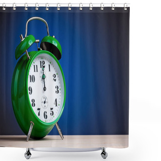 Personality  Big Alarm Clock Shower Curtains