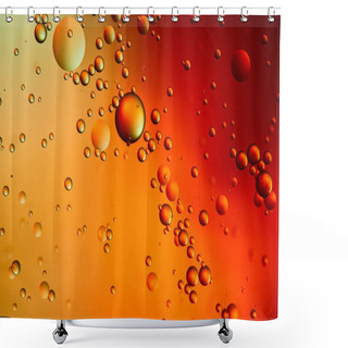 Personality  Beautiful Abstract Orange And Red Color Background From Mixed Water And Oil  Shower Curtains