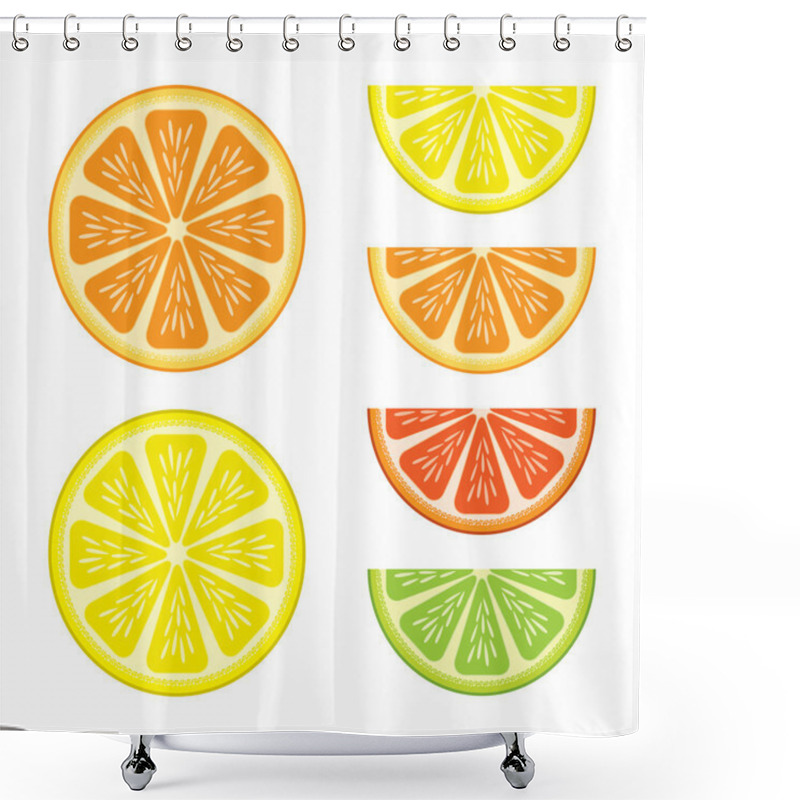 Personality  Citrus shower curtains