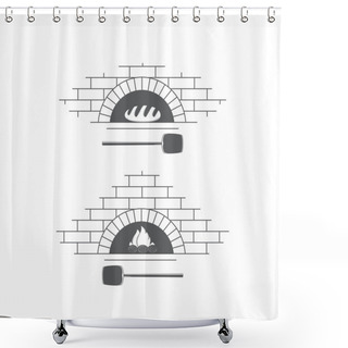Personality  Oven. Shower Curtains