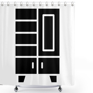 Personality  Showcase Vector Icon Design Illustration Shower Curtains
