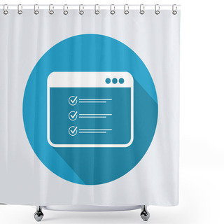 Personality  Checklist Digital Document  Shower Curtains