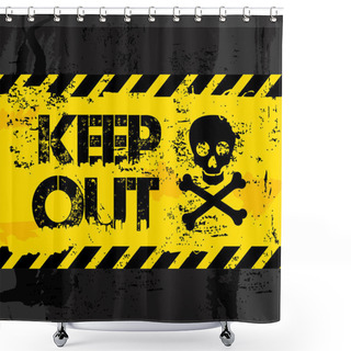 Personality  Keep Out Shower Curtains