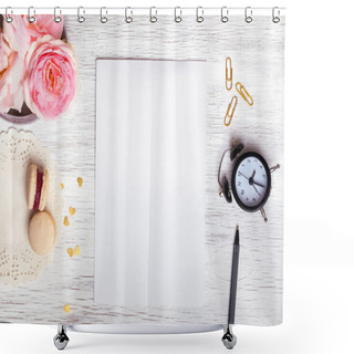 Personality  Cute Things And Blank Paper Shower Curtains