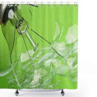 Personality  The Broken Bulb Shower Curtains