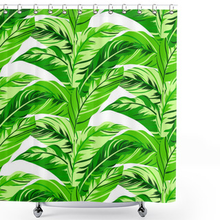 Personality  Tropical Floral Pattern Shower Curtains