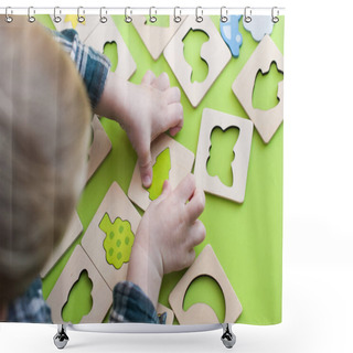 Personality  Child Sorts The Different Figures Shower Curtains
