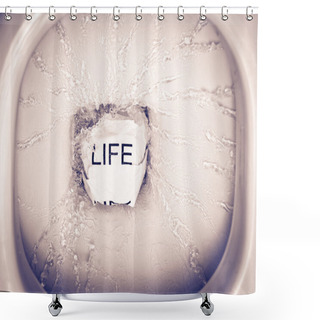 Personality  Wasting Life Shower Curtains