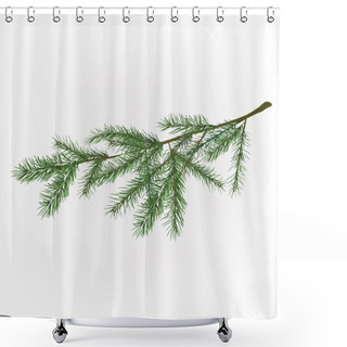 Personality  Christmas Tree Branch Shower Curtains