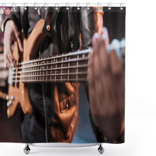 Personality  Electric Guitar Player Shower Curtains