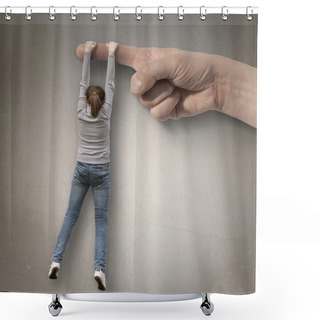 Personality  Helping Hands Shower Curtains