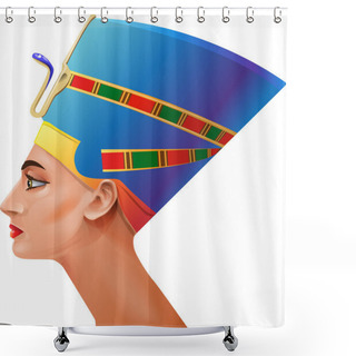 Personality  The Head Of The Egyptian Queen Shower Curtains