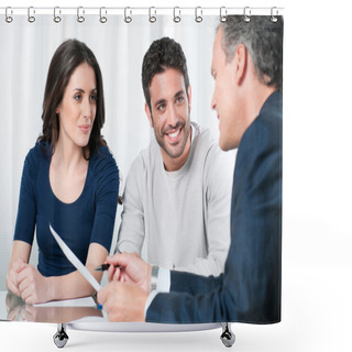 Personality  Financial Planning Consultation Shower Curtains
