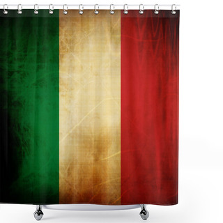 Personality  Italian Flag Shower Curtains