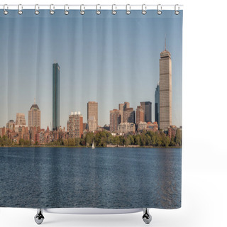 Personality  Skyline Of Back Bay Boston, Massachusetts Shower Curtains
