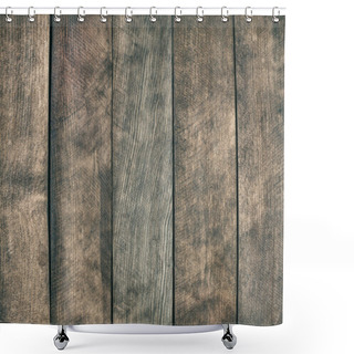 Personality  Brown Wooden Texture. Shower Curtains
