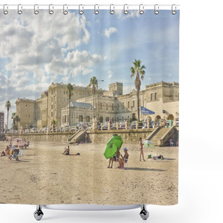 Personality  People At The Beach In Uruguay Shower Curtains