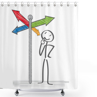 Personality  Signpost Shower Curtains