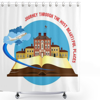 Personality  Book Travel City Shower Curtains